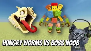 Hungry Worms VS Brainrot Itali Garry's Mod Android, Boss Noob - Nextbots In Playground mod Indonesia