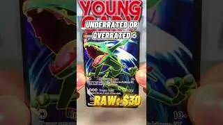 IS THIS RAYQUAZA EX POKEMON CARD FULL ART FROM X&Y ERA UNDERRATED OR OVERRATED 🤩🤩 #SHORTS