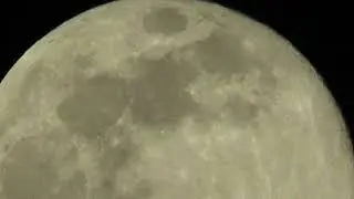 Close-Up of the Full Super Snow Moon February 19 / 2019