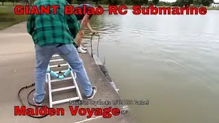 Maiden Voyage of the MASSIVE 1/32 Balao Submarine!
