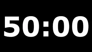 ⏳ 50 Minutos de Contagem Regressiva | Timer com Alarme Gradativo (Som Aumenta)