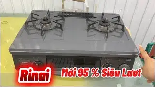 Bếp ga nhật rinai siêu lướt mới 95%, chống cháy an toang tiết kiệm ga #bếpganhật