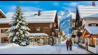 Most Beautiful Alpine Village in Winter 🏔️ | Oberstdorf Germany 4K ASMR