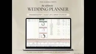 Wedding Planner Spreadsheet Wedding Budget Tracker Wedding Timeline Checklist Guest List Wedding