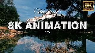 FOX || FLOWSCAPE || 8K ANIMATION || Back To Nature