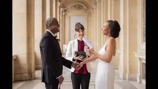 Paris elopement package at Eiffelt Tower & Louvre - Danai & Walkens are getting married in France