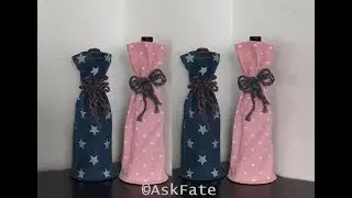 DIY: Wine Gift Bags Made with Old Jeans {MadeByFate} #136