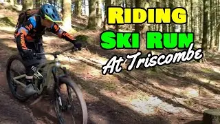 Riding Ski Run At Triscombe MTB