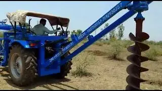 Pole Erection Machine & Digger (Sonalika 60rx DI) by Usha Agro Industries, Vidisha (M.P.) 9009820183