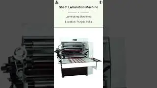For Sale: Sheet Lamination Machine - Friends Engineering Company