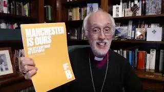 The Bishop of Manchester with his Barnabus Calendar