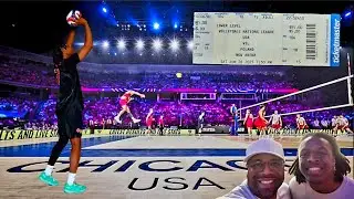 Volleyball Time 🇺🇸🏐 | Watching Team USA vs Poland | Collegiate Player (KJ) Perspective