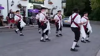 Knightlow Morris Men dance Trunkles, Bampton. The Blue Pig, Wolvey.