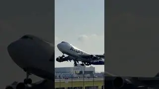 Atlas Air Boeing 747-400F smooth rotation out of Miami #miamiairport #atlasair #boeing747 #plane