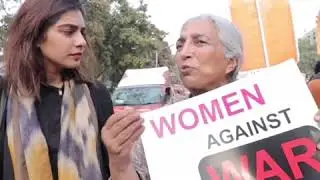 Renowned Social Activist Diep at the Aurat March 2019