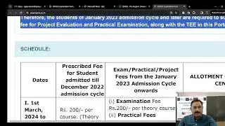 IGNOU EXAM FORM RELATED INSTRUCTIONS