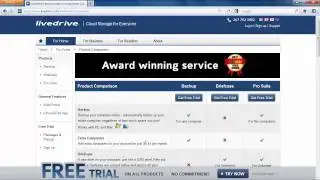 Обзор онлайн-резервного копирования LiveDrive: регистрация