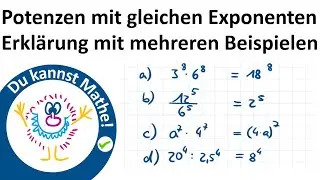 Potenzen mit gleichen Exponenten, Potenzrechnen
