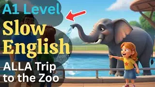 Family Trip to the Zoo | Easy English Listening Practice for Beginners (A1 Level) 📘🎧
