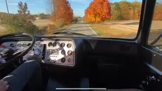 L9000 Unedited In-Cab Driving: Cummins L10 with 6” straight pipes