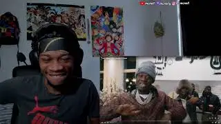 J Hus - Outside (Official Visualiser) ft. Skepta  REACTION