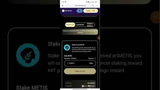 Binance WEB3 New Airdrop$300K Metis Reward-Connect Web3 Wallet -Stake Minimum 1 $METIS
