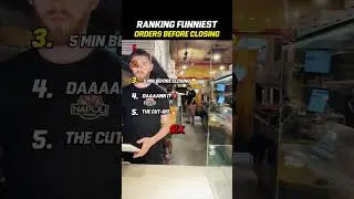 Ranking Funniest Orders Before Closing 😭 (Part 1) #ranking #memes #funny #tiktok