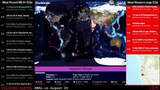 TSUNAMI ALERT Sept 9, 2025 | REPLAY Real-time Earthquake Tsunami & Volcano Alerts