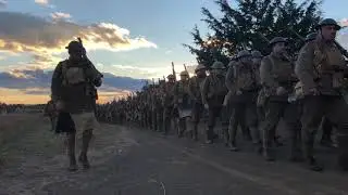 Dominion troops &ldquo;C&rdquo; company March past at Newville