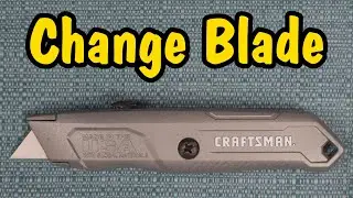 How to Change the Blade on a Craftsman Utility Knife (Switch Out Retractable Blade & Store Inside)