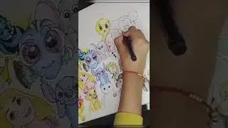 how to draw Disney characters part 16 | doodling part 16 #short #doodling @kidszone2924