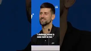 Will Serena accept? ✉️👀 #djokovic #tennis #usopen #serenawilliams #presser
