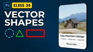 Adobe Photoshop for Beginners &ndash; Class 34: Vector Shapes Tool (Hindi)