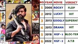 Rocking Star Yash All Movie Verdict || Yash All Movie List || #rockingstaryash #rockybhaiyash