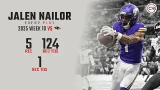 Jalen Nailor Week 10 Highlights | Every Target and Catch vs Ravens