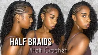 The Look For The Summer! Half Braids Half Crochet✨ #trending
