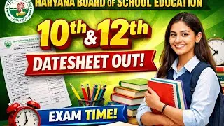 HARYANA BOARD OF SCHOOL EDUCATION 10TH & 12 DATESHEET