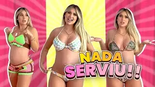 PROVANDO MEUS BIQUINIS DE ANTES DA GRAVIDEZ!!