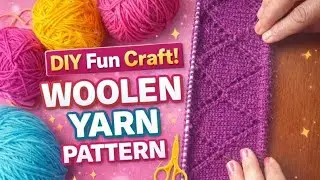 DIY  Fun  yarn 🧶 pattern for woolen Sweater &hearts;️👋
