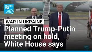 Trump-Putin summit planned for Budapest on hold, US official says &bull; FRANCE 24 English