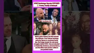 WWE Backstage Secrets EXPOSED 😱 Power, Family & Betrayal#wwe #wweshorts #aew #usa #viralvideo#shorts