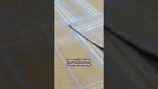 EORC T178GD Hand-Knotted Wool Plaid Rug, Gold Area Rug #rug #woolrugs #arearugs  #rughooking #ruglov