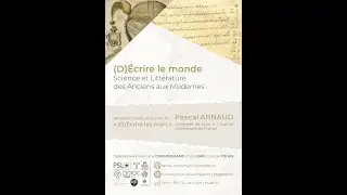 Pascal Arnaud (Université de Lyon II / Institut Universitaire de France), (D)écrire les mers
