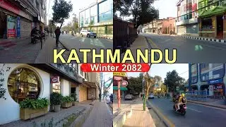 🇳🇵Kathmandu City Morning Vibes Winter Season Walking Tour 🇳🇵 2082 4K 60fps