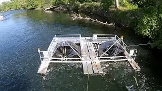 Rotary Screw Traps - salmon catcher - American River at Watt Ave.  Vision plus