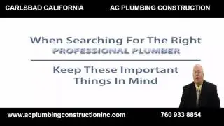 AC  Plumbing  Construction Carlsbad plumber