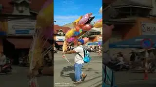 Street Fiesta Magic with Helium Balloons 🎈🎈🇵🇭 #balloons #lobo #heliumballoons #balloon #philippines