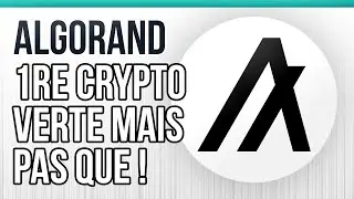 Algorand ($ALGO) - Encore discr&egrave;te mais pr&eacute;sente sur tous les fronts! | Review | CryptoRobinFR