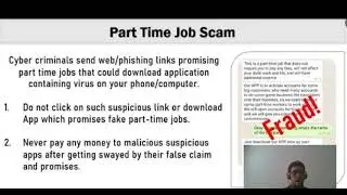 Attention .......JOB Scam!!! Be aware! Say IamProtected