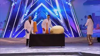 Nick Uhas, Science Experiment!  Chemist Wows The Judges With Creative Science Tricks   Agt 2017